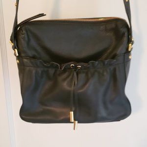 DKNY CROSSBODY SOFT LEATHER BAG BLACK